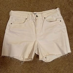 White Denim Shorts